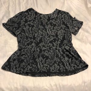 Medium lace detail Ann Taylor blouse